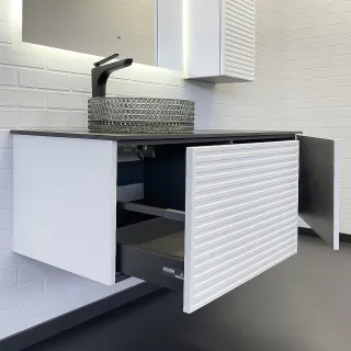 Тумба с раковиной Comforty Геленджик 00-00018719 120 см белый матовый